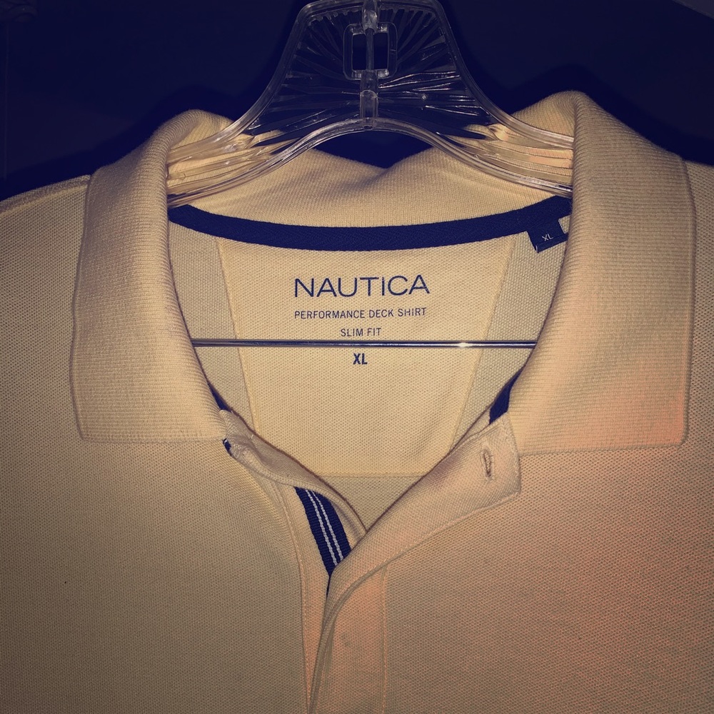 Bright-Yellow Xl Nautica Shirt Great Condition8/10
